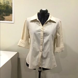 Cream Lanalee button down blouse